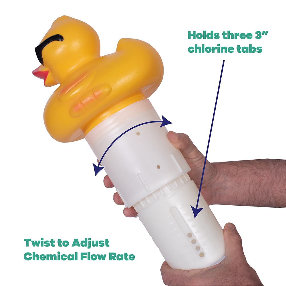 3 Inch Derby Duck Pool Chlorinator for Above & Inground Pools 